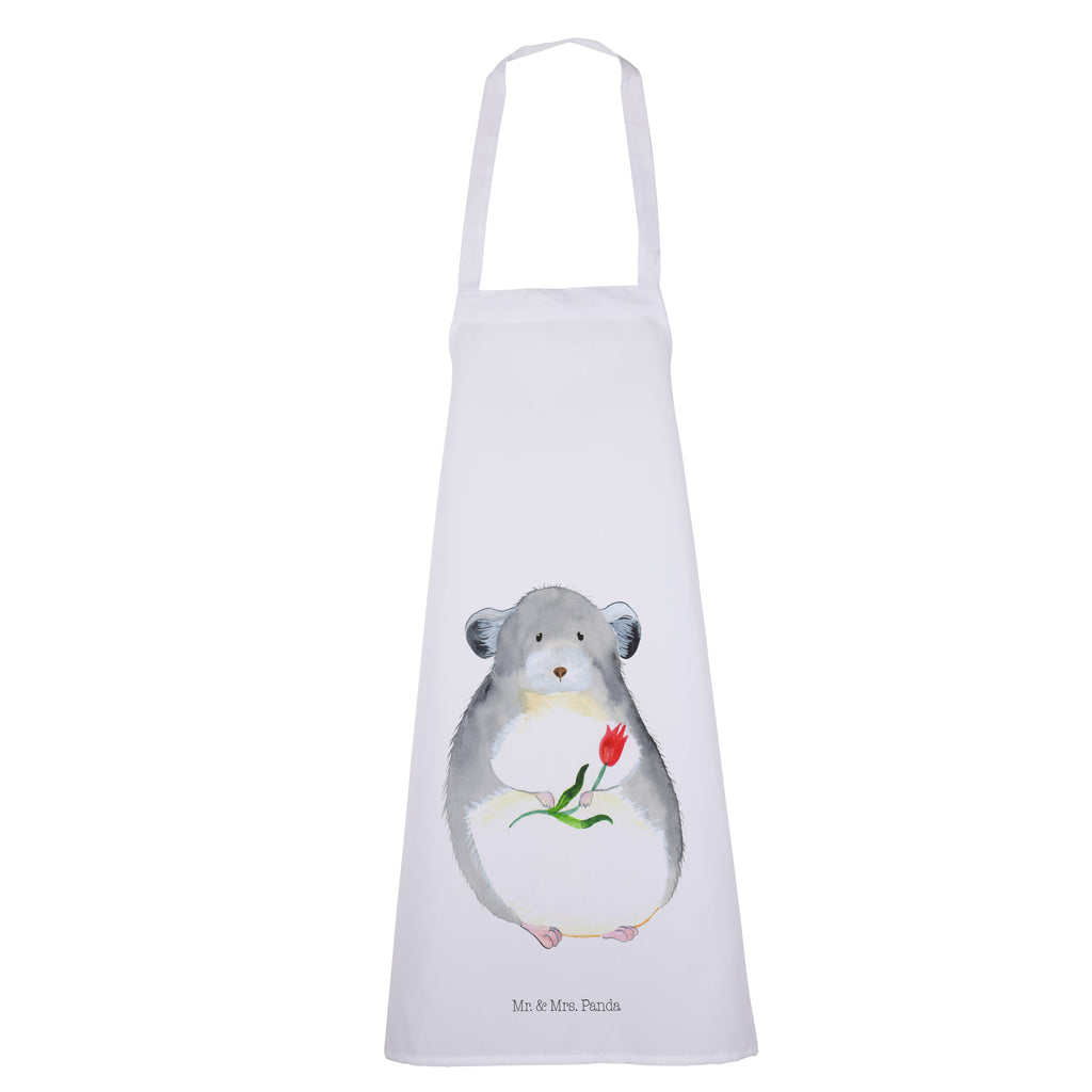 Kochschürze Chinchilla mit Blume Schürze, Backschürze, Küchenschürze, Grillschürze, Latzschürze, Tiermotive, Gute Laune, lustige Sprüche, Tiere, Chinchilla, Chinchillas, Liebeskummer, Kummer, Depressionen, traurig sein, Chaos, Glücklichsein, Büro, Büroalltag