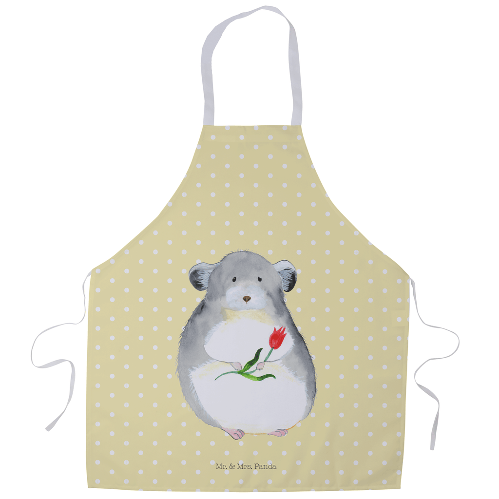 Kochschürze Chinchilla mit Blume Schürze, Backschürze, Küchenschürze, Grillschürze, Latzschürze, Tiermotive, Gute Laune, lustige Sprüche, Tiere, Chinchilla, Chinchillas, Liebeskummer, Kummer, Depressionen, traurig sein, Chaos, Glücklichsein, Büro, Büroalltag