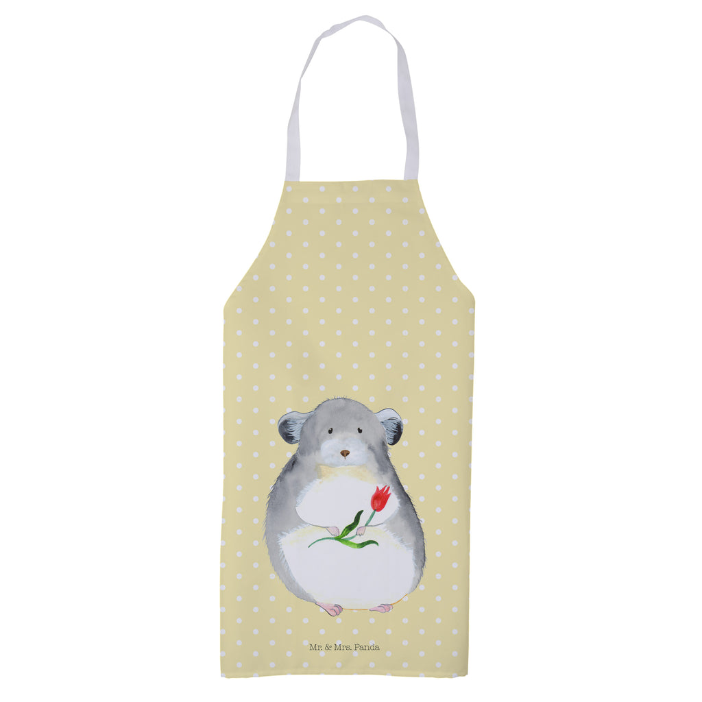 Kochschürze Chinchilla mit Blume Schürze, Backschürze, Küchenschürze, Grillschürze, Latzschürze, Tiermotive, Gute Laune, lustige Sprüche, Tiere, Chinchilla, Chinchillas, Liebeskummer, Kummer, Depressionen, traurig sein, Chaos, Glücklichsein, Büro, Büroalltag