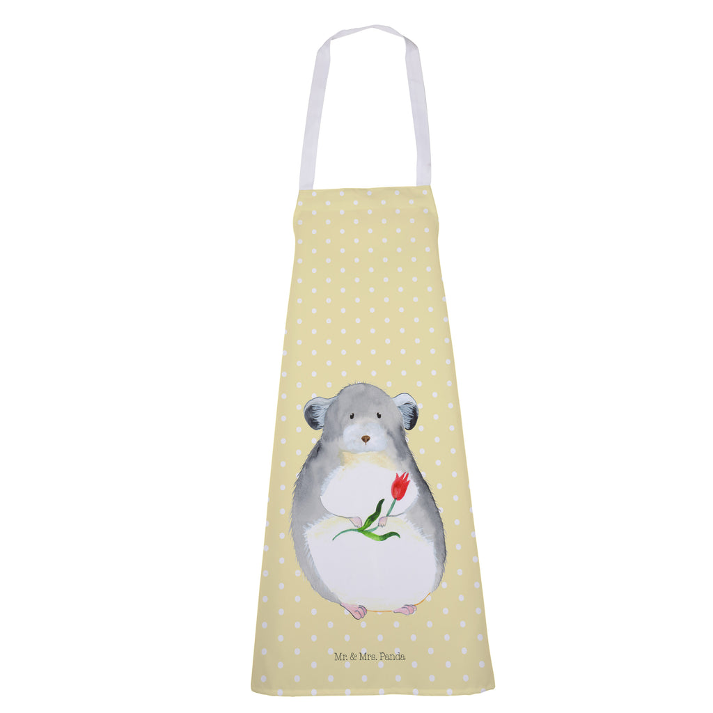 Kochschürze Chinchilla mit Blume Schürze, Backschürze, Küchenschürze, Grillschürze, Latzschürze, Tiermotive, Gute Laune, lustige Sprüche, Tiere, Chinchilla, Chinchillas, Liebeskummer, Kummer, Depressionen, traurig sein, Chaos, Glücklichsein, Büro, Büroalltag