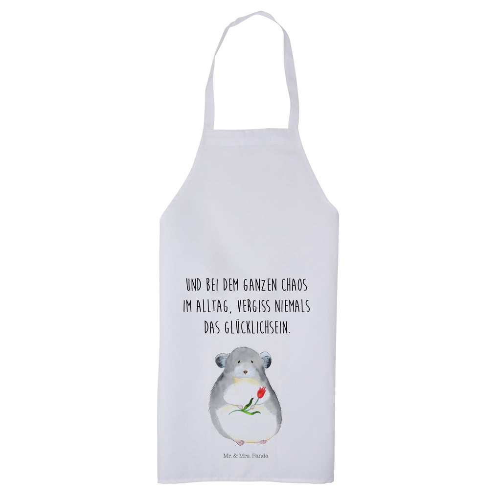 Kochschürze Chinchilla mit Blume Schürze, Backschürze, Küchenschürze, Grillschürze, Latzschürze, Tiermotive, Gute Laune, lustige Sprüche, Tiere, Chinchilla, Chinchillas, Liebeskummer, Kummer, Depressionen, traurig sein, Chaos, Glücklichsein, Büro, Büroalltag