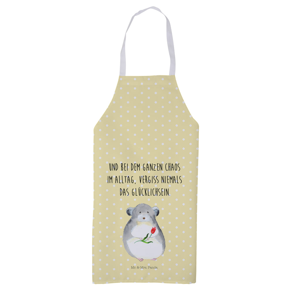 Kochschürze Chinchilla mit Blume Schürze, Backschürze, Küchenschürze, Grillschürze, Latzschürze, Tiermotive, Gute Laune, lustige Sprüche, Tiere, Chinchilla, Chinchillas, Liebeskummer, Kummer, Depressionen, traurig sein, Chaos, Glücklichsein, Büro, Büroalltag