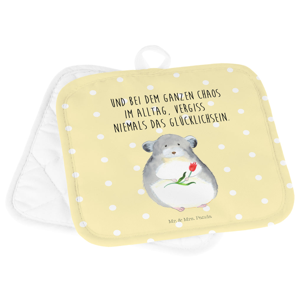 2er Set Topflappen  Chinchilla mit Blume Topflappen, Topfuntersetzer, Ofenhandschuh, Topflappen Set, Topflappen lustig, Topflappen mit Spruch, Tiermotive, Gute Laune, lustige Sprüche, Tiere, Chinchilla, Chinchillas, Liebeskummer, Kummer, Depressionen, traurig sein, Chaos, Glücklichsein, Büro, Büroalltag