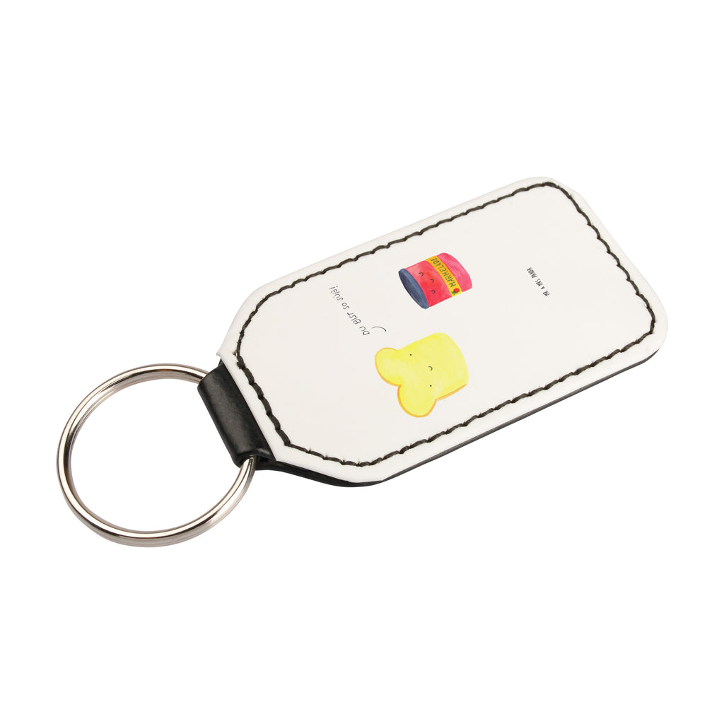 Rechteckig Schlüsselanhänger Toast & Marmelade Schlüsselanhänger, Anhänger, Taschenanhänger, Glücksbringer, Schutzengel, Tiermotive, Gute Laune, lustige Sprüche, Tiere, Toast, Marmelade, Dreamteam, süße Postkarte, süß, Küche Deko, Küche Spruch, Frühstück Einladung, Brot, Toastbrot