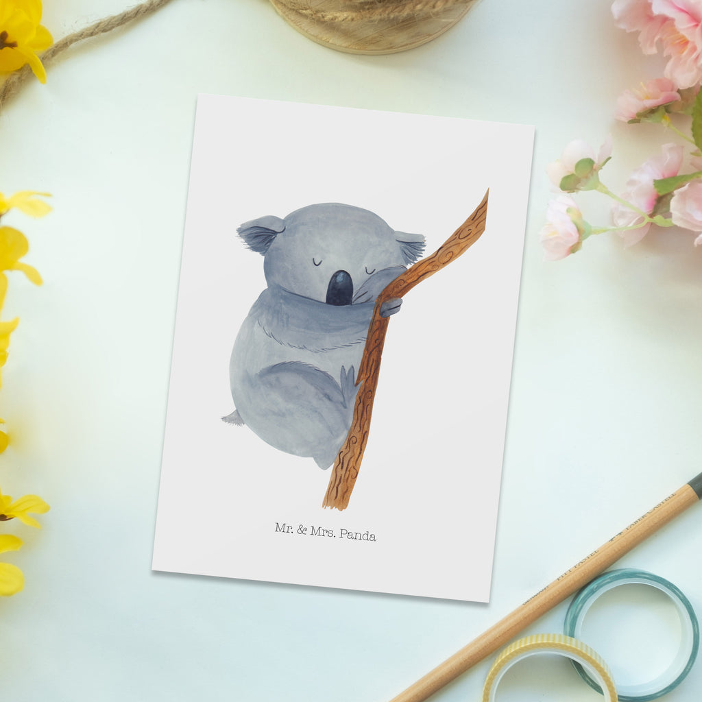 Postkarte Koalabär Geschenkkarte, Grußkarte, Karte, Einladung, Ansichtskarte, Geburtstagskarte, Einladungskarte, Dankeskarte, Tiermotive, Gute Laune, lustige Sprüche, Tiere, Koala, träumen, Traum, schlafen, Schlafzimmer, Traumland, Bär, Koalabär