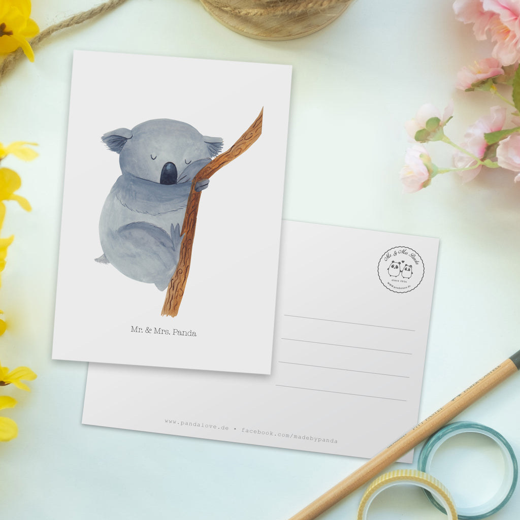 Postkarte Koalabär Geschenkkarte, Grußkarte, Karte, Einladung, Ansichtskarte, Geburtstagskarte, Einladungskarte, Dankeskarte, Tiermotive, Gute Laune, lustige Sprüche, Tiere, Koala, träumen, Traum, schlafen, Schlafzimmer, Traumland, Bär, Koalabär