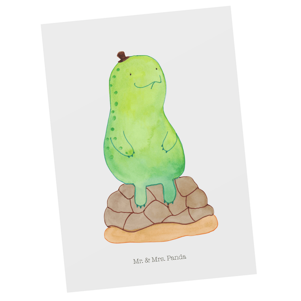 Postkarte Schildkröte pausiert Geschenkkarte, Grußkarte, Karte, Einladung, Ansichtskarte, Geburtstagskarte, Einladungskarte, Dankeskarte, Schildkröte, Achtsamkeit, Entschleunigen, achtsam