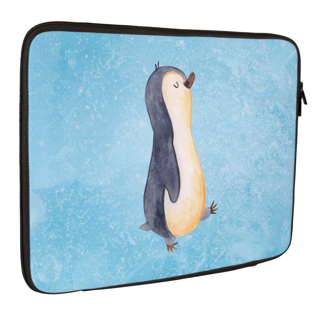 33 x 42 Notebook Tasche Pinguin marschierend Notebook Tasche, Laptop, Computertasche, Tasche, Schutzhülle, Pinguin, Pinguine, Frühaufsteher, Langschläfer, Bruder, Schwester, Familie
