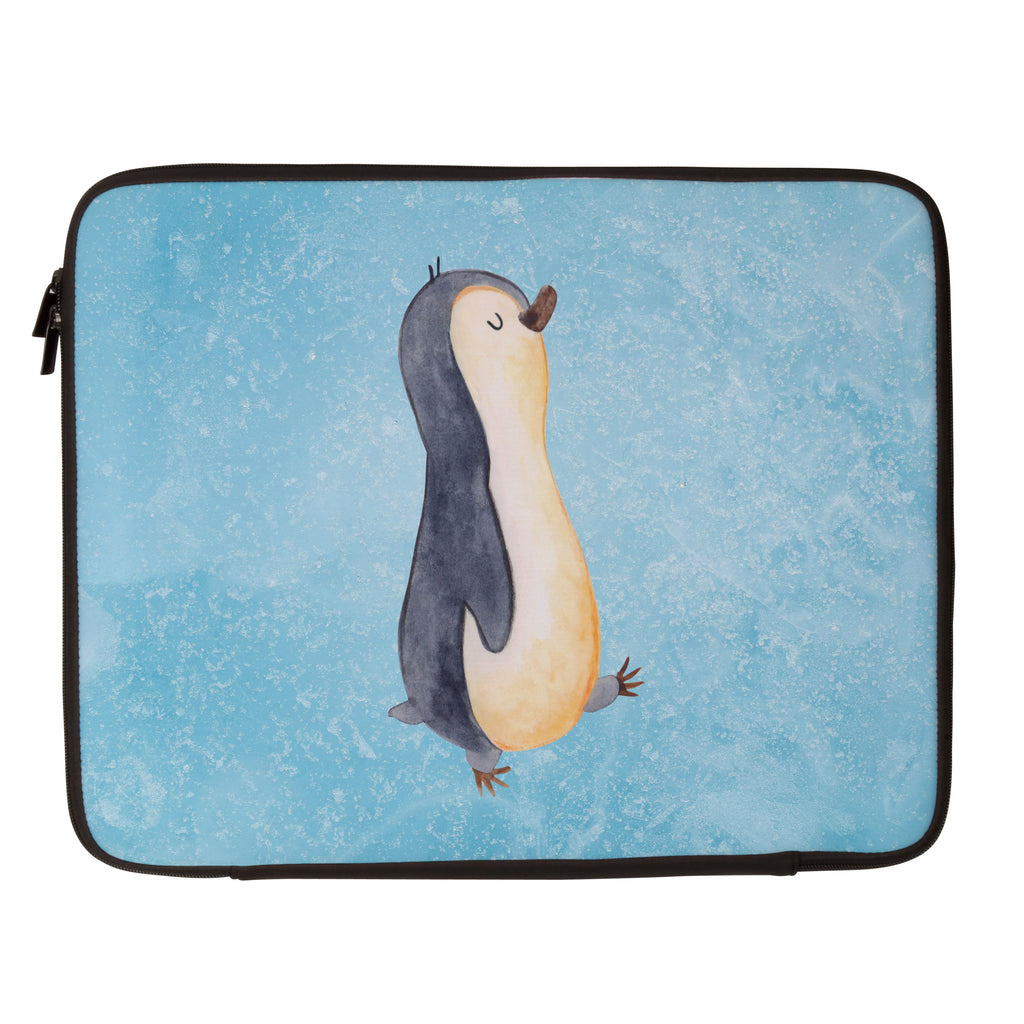 33 x 42 Notebook Tasche Pinguin marschierend Notebook Tasche, Laptop, Computertasche, Tasche, Schutzhülle, Pinguin, Pinguine, Frühaufsteher, Langschläfer, Bruder, Schwester, Familie