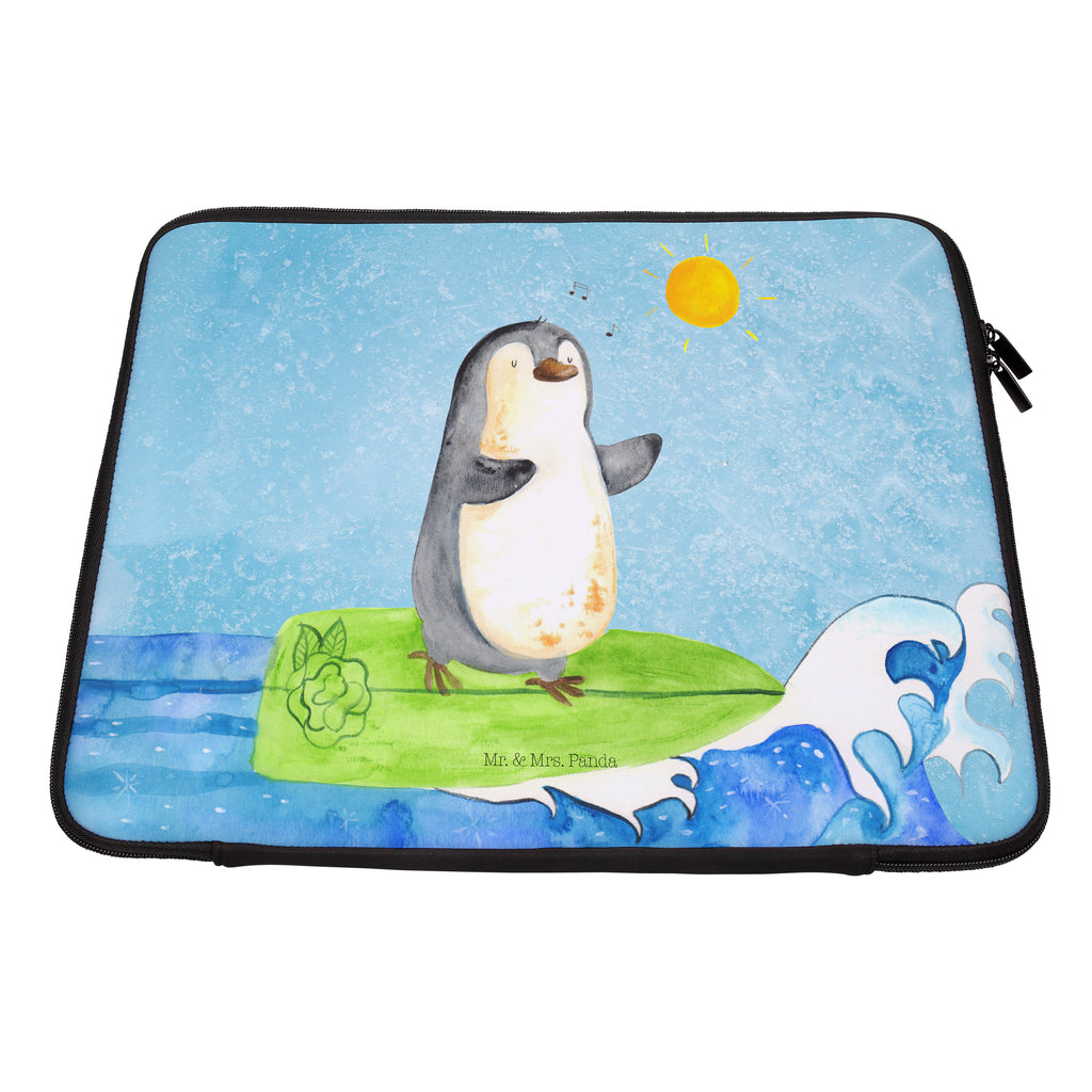 27 x 36 Notebook Tasche  Pinguin Surfer Notebook Tasche, Laptop, Computertasche, Tasche, Damen, Schutzhülle, Pinguin, Pinguine, surfen, Surfer, Hawaii, Urlaub, Wellen, Wellen reiten, Portugal