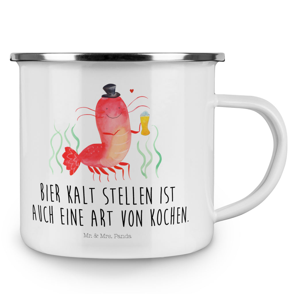 Camping Emaille Tasse Hummer mit Weizen Campingtasse, Trinkbecher, Metalltasse, Outdoor Tasse, Emaille Trinkbecher, Blechtasse Outdoor, Emaille Campingbecher, Edelstahl Trinkbecher, Metalltasse für Camping, Kaffee Blechtasse, Camping Tasse Metall, Meerestiere, Meer, Urlaub, Garnele, Garnelen, Bier, Kochen, Männerhaushalt, Junggeselle, Junggesellin, Bierliebhaber, Kneipe, Gasthaus, Wirtschaft