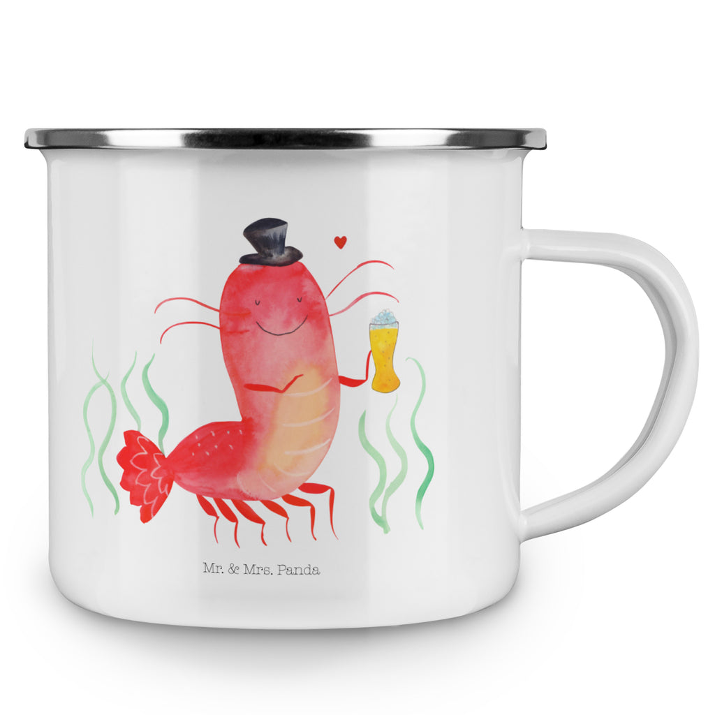 Camping Emaille Tasse Hummer mit Weizen Campingtasse, Trinkbecher, Metalltasse, Outdoor Tasse, Emaille Trinkbecher, Blechtasse Outdoor, Emaille Campingbecher, Edelstahl Trinkbecher, Metalltasse für Camping, Kaffee Blechtasse, Camping Tasse Metall, Meerestiere, Meer, Urlaub, Garnele, Garnelen, Bier, Kochen, Männerhaushalt, Junggeselle, Junggesellin, Bierliebhaber, Kneipe, Gasthaus, Wirtschaft
