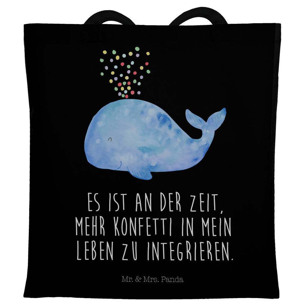 Tragetasche Wal Konfetti Beuteltasche, Beutel, Einkaufstasche, Jutebeutel, Stoffbeutel, Meerestiere, Meer, Urlaub, Wal, Konfetti, Wale, Motivation, Neuanfang, Trennung, Diät, Abnehmen, Neustart, Lebensabschnitt, Geburtstag