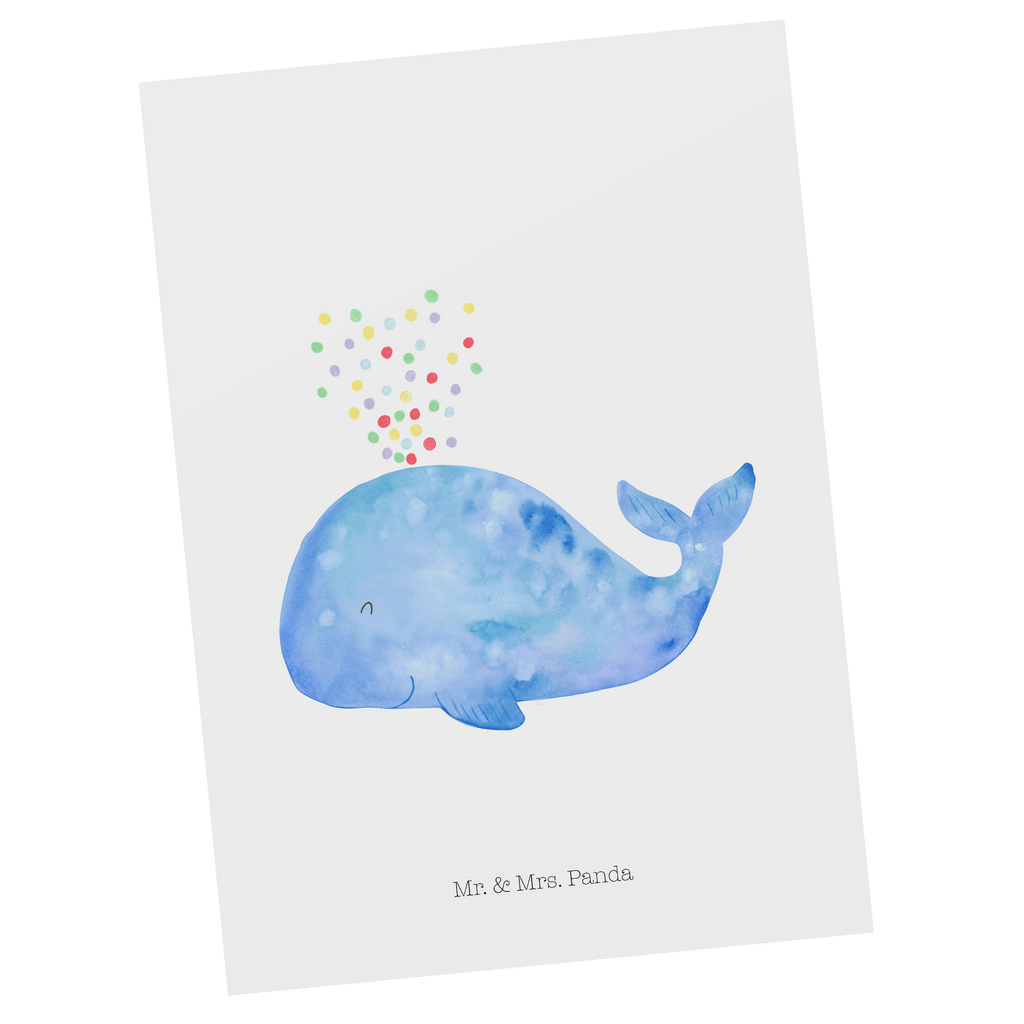Postkarte Wal Konfetti Geschenkkarte, Grußkarte, Karte, Einladung, Ansichtskarte, Geburtstagskarte, Einladungskarte, Dankeskarte, Meerestiere, Meer, Urlaub, Wal, Konfetti, Wale, Motivation, Neuanfang, Trennung, Diät, Abnehmen, Neustart, Lebensabschnitt, Geburtstag