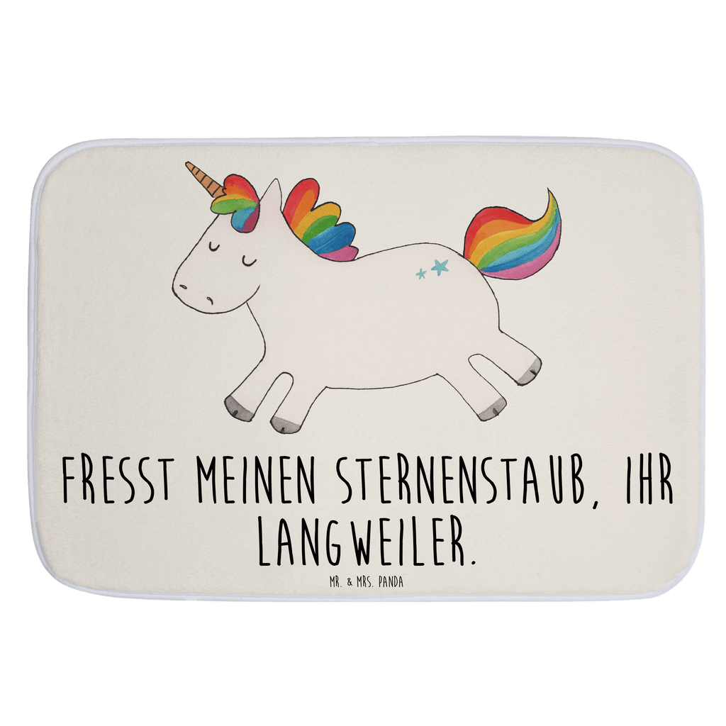 Badvorleger Einhorn Happy Badematte, Badteppich, Duschvorleger, Badezimmerteppich, Badezimmermatte, Badvorleger, Duschmatte, Duschteppich, Einhorn, Einhörner, Einhorn Deko, Pegasus, Unicorn, glücklich, fröhlich, Spaß, Freude, Lebensfreude, witzig, spannend, Lächeln, Lachen