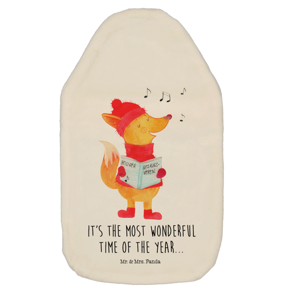 Wärmflasche Fuchs Sänger Wärmekissen, Kinderwärmflasche, Körnerkissen, Wärmflaschenbezug, Wärmflasche mit Bezug, Winter, Weihnachten, Weihnachtsdeko, Nikolaus, Advent, Heiligabend, Wintermotiv, Fuchs, Füchse, Sänger, Geschenk Sänger, Singen, Weihnachtslieder