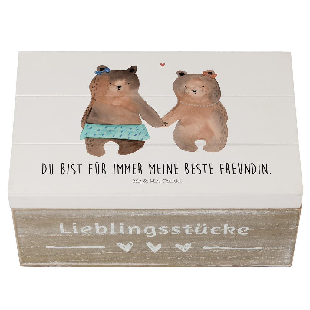 Holzkiste Bär Freundin Holzkiste, Kiste, Schatzkiste, Truhe, Schatulle, XXL, Erinnerungsbox, Erinnerungskiste, Dekokiste, Aufbewahrungsbox, Bär, Teddy, Teddybär, Bär Freundin Beste Freund Liebe Liebesbeweis Verliebt Kumpel Kumpeliene
