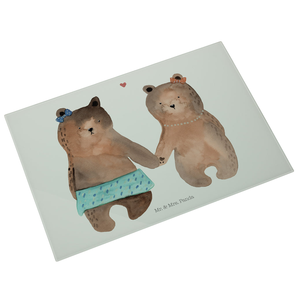 XL Glas Schneidbrett Bär Freundin Glasschneidebrett, Schneidebrett, Frühstücksbrett, Küche, Bär, Teddy, Teddybär, Bär Freundin Beste Freund Liebe Liebesbeweis Verliebt Kumpel Kumpeliene