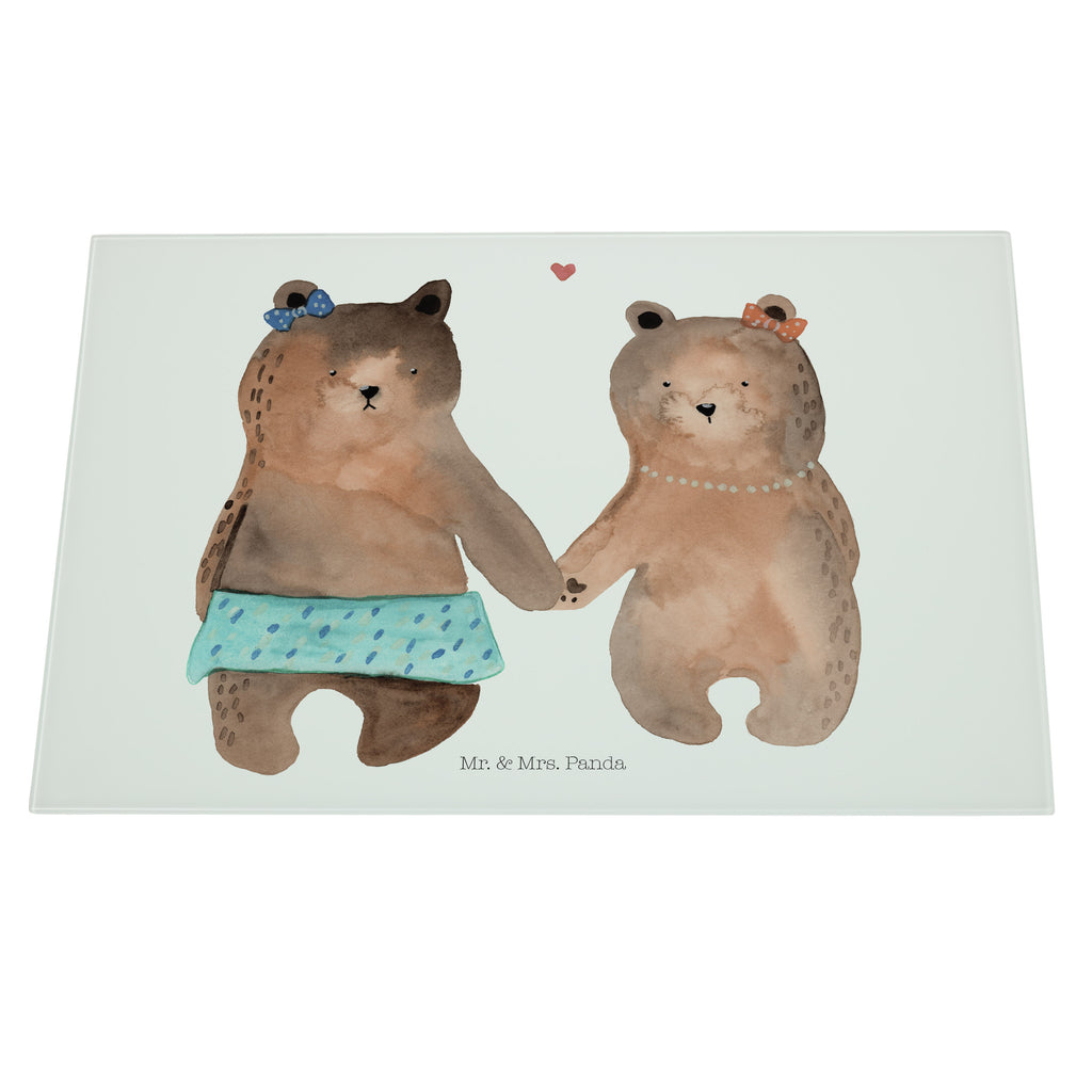 XL Glas Schneidbrett Bär Freundin Glasschneidebrett, Schneidebrett, Frühstücksbrett, Küche, Bär, Teddy, Teddybär, Bär Freundin Beste Freund Liebe Liebesbeweis Verliebt Kumpel Kumpeliene