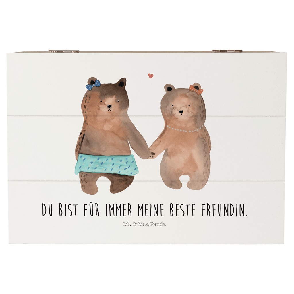 Holzkiste Bär Freundin Holzkiste, Kiste, Schatzkiste, Truhe, Schatulle, XXL, Erinnerungsbox, Erinnerungskiste, Dekokiste, Aufbewahrungsbox, Bär, Teddy, Teddybär, Bär Freundin Beste Freund Liebe Liebesbeweis Verliebt Kumpel Kumpeliene