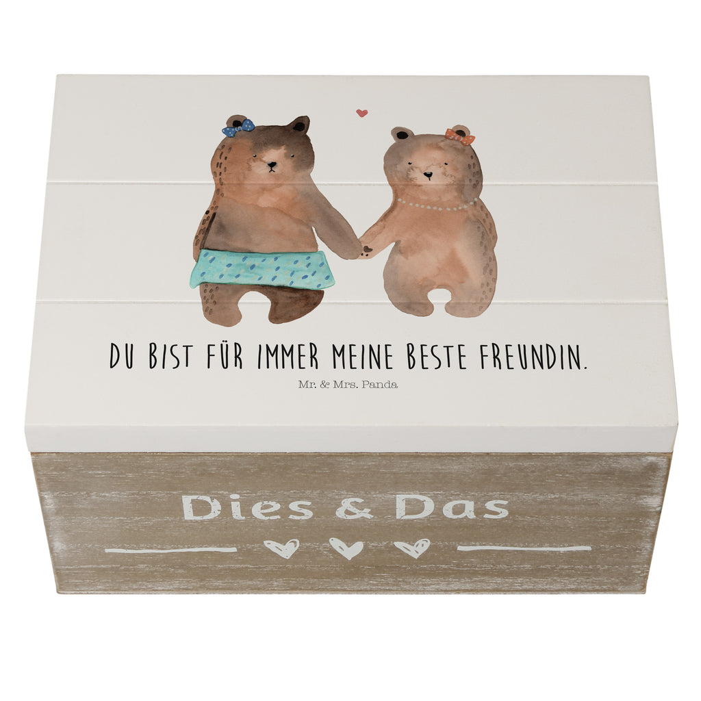 Holzkiste Bär Freundin Holzkiste, Kiste, Schatzkiste, Truhe, Schatulle, XXL, Erinnerungsbox, Erinnerungskiste, Dekokiste, Aufbewahrungsbox, Bär, Teddy, Teddybär, Bär Freundin Beste Freund Liebe Liebesbeweis Verliebt Kumpel Kumpeliene