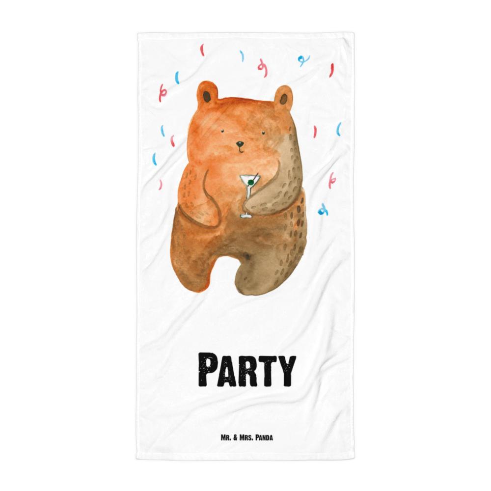 XL Badehandtuch Bär Party Handtuch, Badetuch, Duschtuch, Strandtuch, Saunatuch, Bär, Teddy, Teddybär, Geburtstag, Geburtstagsgeschenk, Geschenk, Party, Feiern, Abfeiern, Mitbringsel, Gute Laune, Lustig