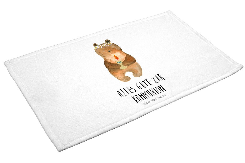 Gäste Handtuch Kommunion-Bär Gästetuch, Reisehandtuch, Sport Handtuch, Frottier, Kinder Handtuch, Bär, Teddy, Teddybär, Kommunion, Gottes Segen, Taufkerze, katholisch