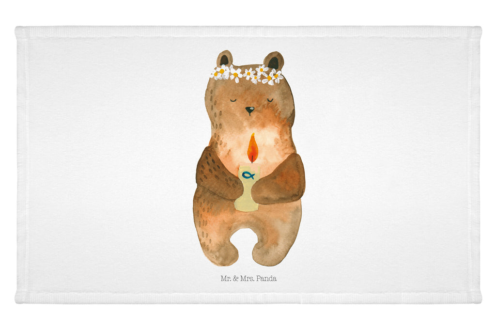 Gäste Handtuch Kommunion-Bär Gästetuch, Reisehandtuch, Sport Handtuch, Frottier, Kinder Handtuch, Bär, Teddy, Teddybär, Kommunion, Gottes Segen, Taufkerze, katholisch