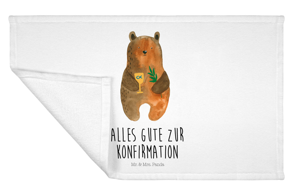 Gäste Handtuch Konfirmation-Bär Gästetuch, Reisehandtuch, Sport Handtuch, Frottier, Kinder Handtuch, Bär, Teddy, Teddybär, Konfirmation, Kirche, evangelisch, Gottesdienst