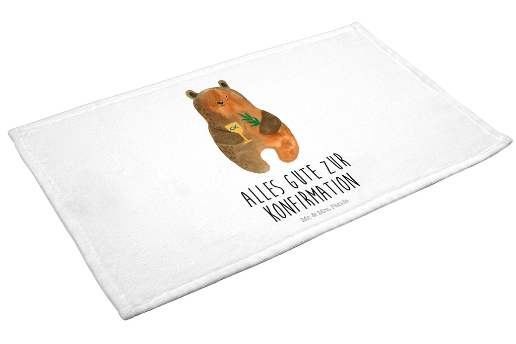 Gäste Handtuch Konfirmation-Bär Gästetuch, Reisehandtuch, Sport Handtuch, Frottier, Kinder Handtuch, Bär, Teddy, Teddybär, Konfirmation, Kirche, evangelisch, Gottesdienst