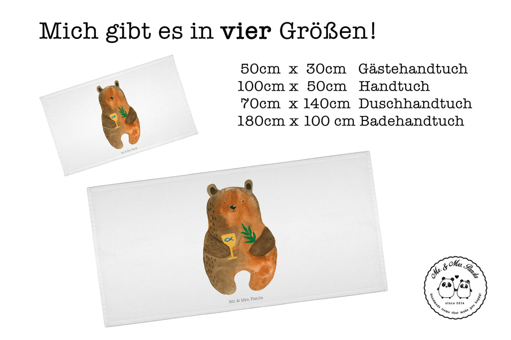 Gäste Handtuch Konfirmation-Bär Gästetuch, Reisehandtuch, Sport Handtuch, Frottier, Kinder Handtuch, Bär, Teddy, Teddybär, Konfirmation, Kirche, evangelisch, Gottesdienst