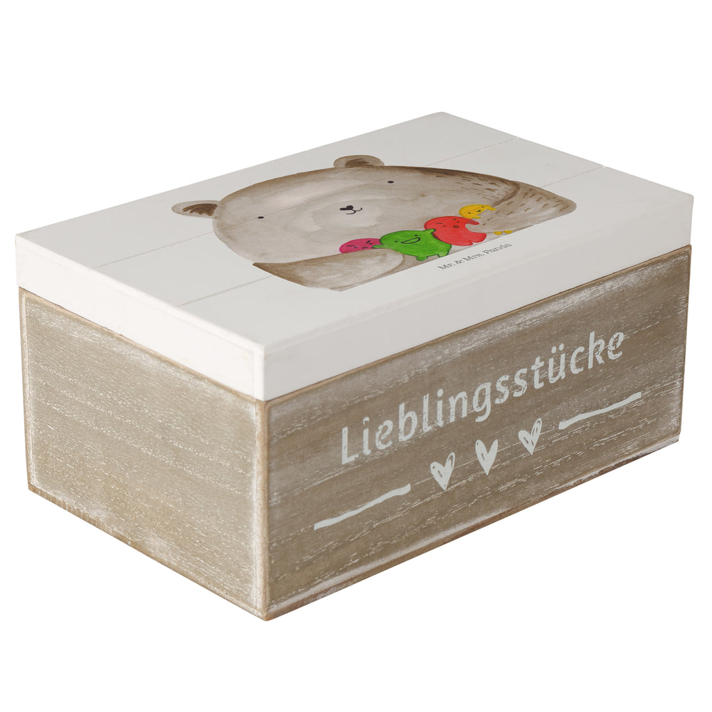 Holzkiste Bär Gefühl Holzkiste, Kiste, Schatzkiste, Truhe, Schatulle, XXL, Erinnerungsbox, Erinnerungskiste, Dekokiste, Aufbewahrungsbox, Bär, Teddy, Teddybär, Wahnsinn, Verrückt, Durchgedreht