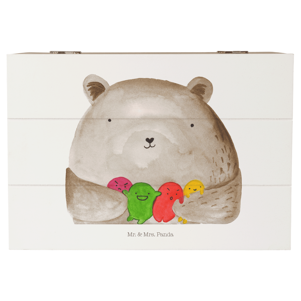 Holzkiste Bär Gefühl Holzkiste, Kiste, Schatzkiste, Truhe, Schatulle, XXL, Erinnerungsbox, Erinnerungskiste, Dekokiste, Aufbewahrungsbox, Bär, Teddy, Teddybär, Wahnsinn, Verrückt, Durchgedreht