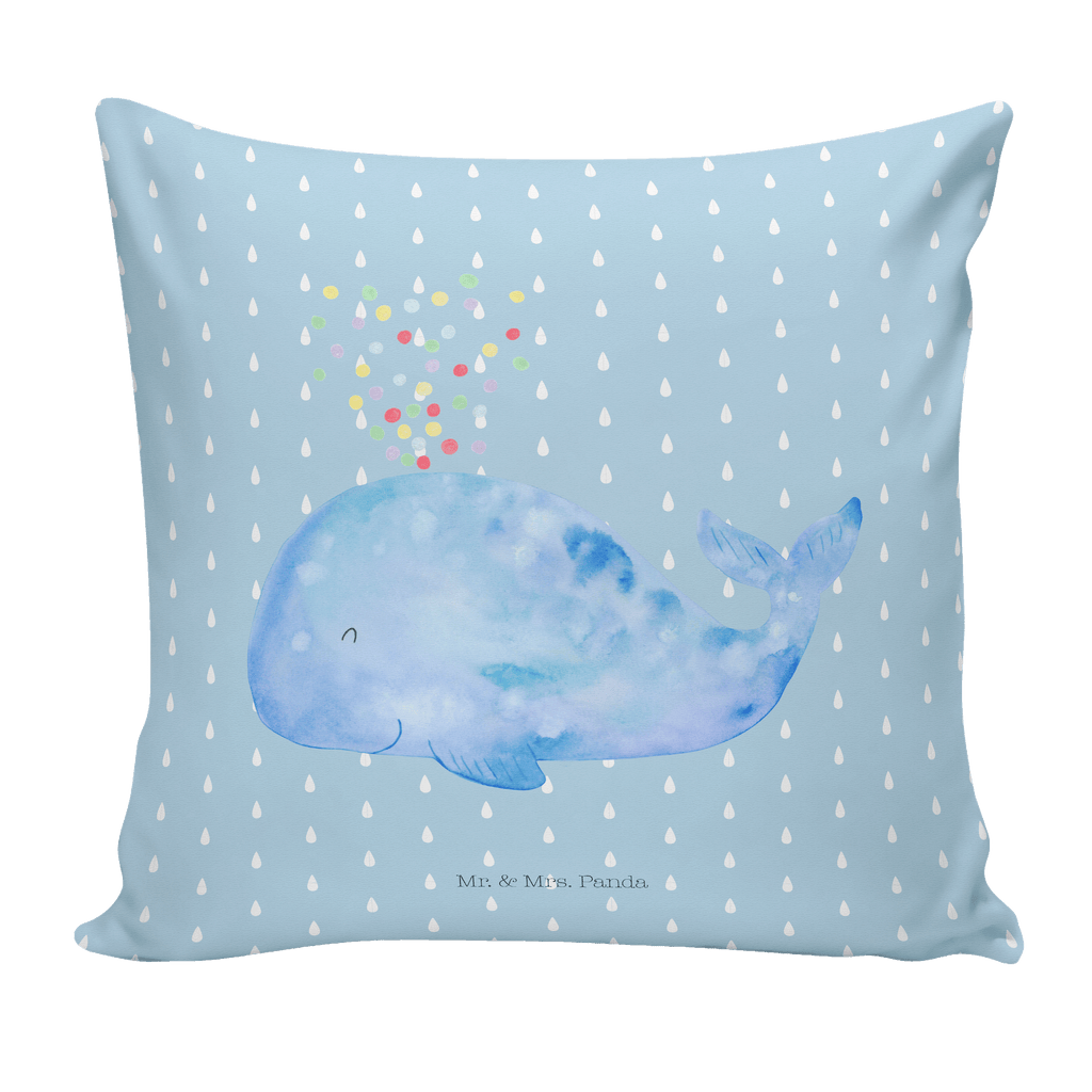 40x40 Kissen Wal Konfetti Kissenhülle, Kopfkissen, Sofakissen, Dekokissen, Motivkissen, Meerestiere, Meer, Urlaub, Wal, Konfetti, Wale, Motivation, Neuanfang, Trennung, Diät, Abnehmen, Neustart, Lebensabschnitt, Geburtstag