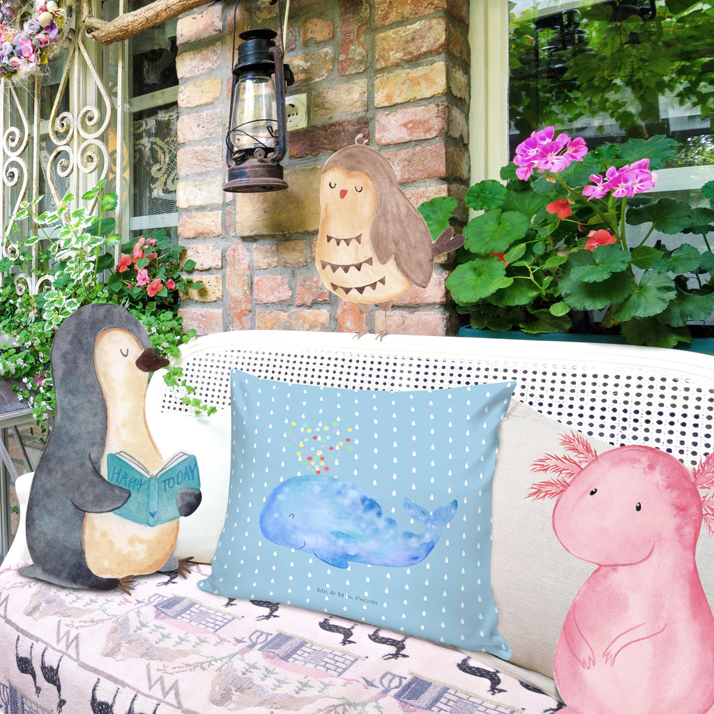 40x40 Kissen Wal Konfetti Kissenhülle, Kopfkissen, Sofakissen, Dekokissen, Motivkissen, Meerestiere, Meer, Urlaub, Wal, Konfetti, Wale, Motivation, Neuanfang, Trennung, Diät, Abnehmen, Neustart, Lebensabschnitt, Geburtstag