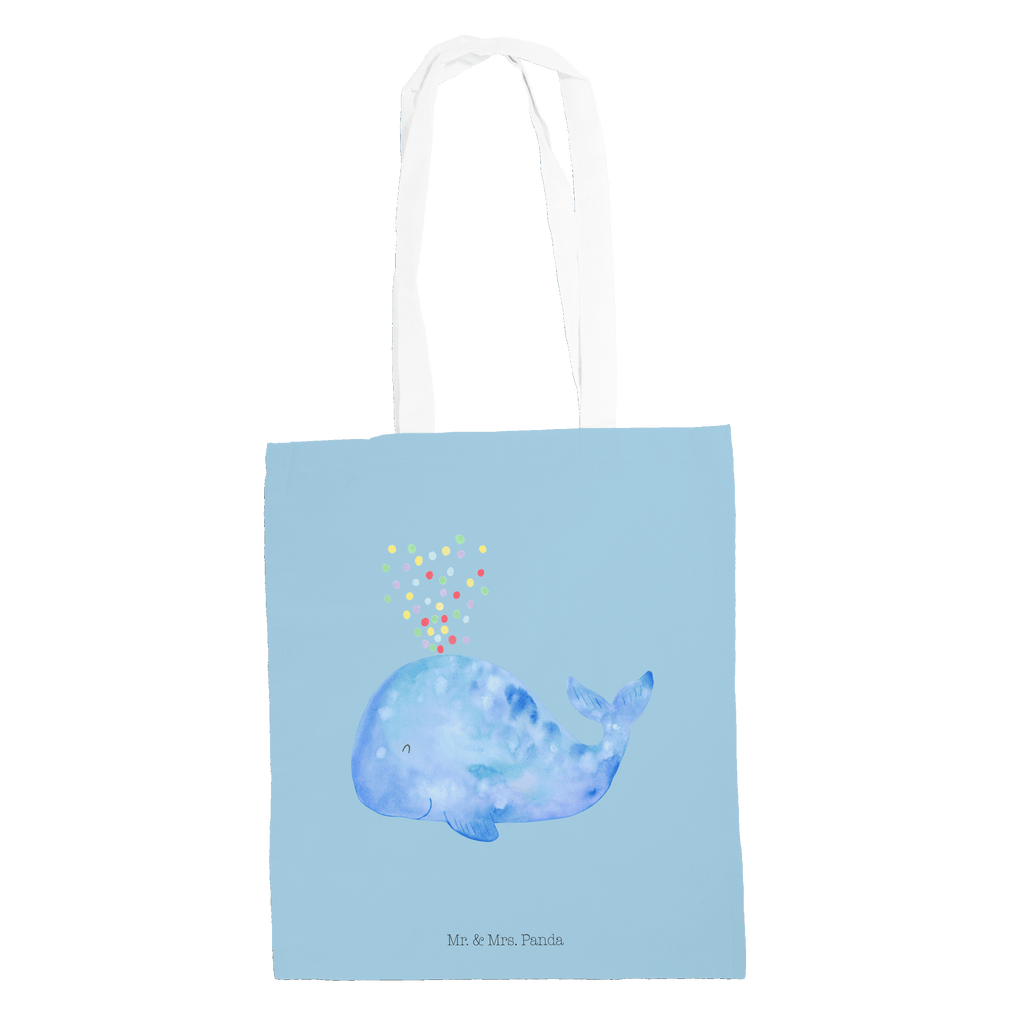 Tragetasche Wal Konfetti Beuteltasche, Beutel, Einkaufstasche, Jutebeutel, Stoffbeutel, Meerestiere, Meer, Urlaub, Wal, Konfetti, Wale, Motivation, Neuanfang, Trennung, Diät, Abnehmen, Neustart, Lebensabschnitt, Geburtstag