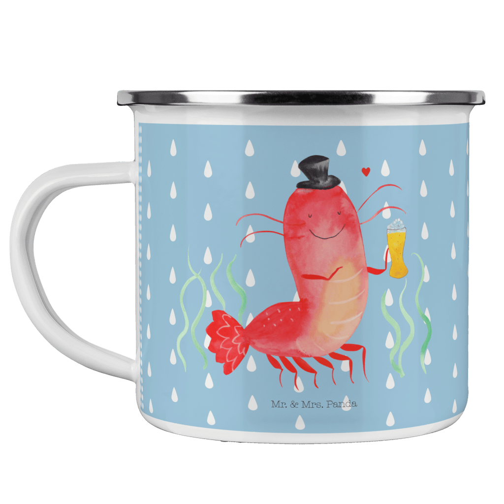 Camping Emaille Tasse Hummer mit Weizen Campingtasse, Trinkbecher, Metalltasse, Outdoor Tasse, Emaille Trinkbecher, Blechtasse Outdoor, Emaille Campingbecher, Edelstahl Trinkbecher, Metalltasse für Camping, Kaffee Blechtasse, Camping Tasse Metall, Meerestiere, Meer, Urlaub, Garnele, Garnelen, Bier, Kochen, Männerhaushalt, Junggeselle, Junggesellin, Bierliebhaber, Kneipe, Gasthaus, Wirtschaft