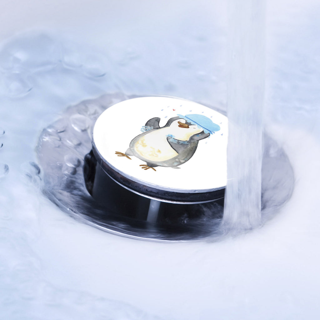 Waschbecken Stöpsel Pinguin duscht Abflussstöpsel, Stöpsel, Waschbecken, Ablaufgarnitur, Waschbecken Stopfen, Pinguin, Pinguine, Dusche, duschen, Lebensmotto, Motivation, Neustart, Neuanfang, glücklich sein