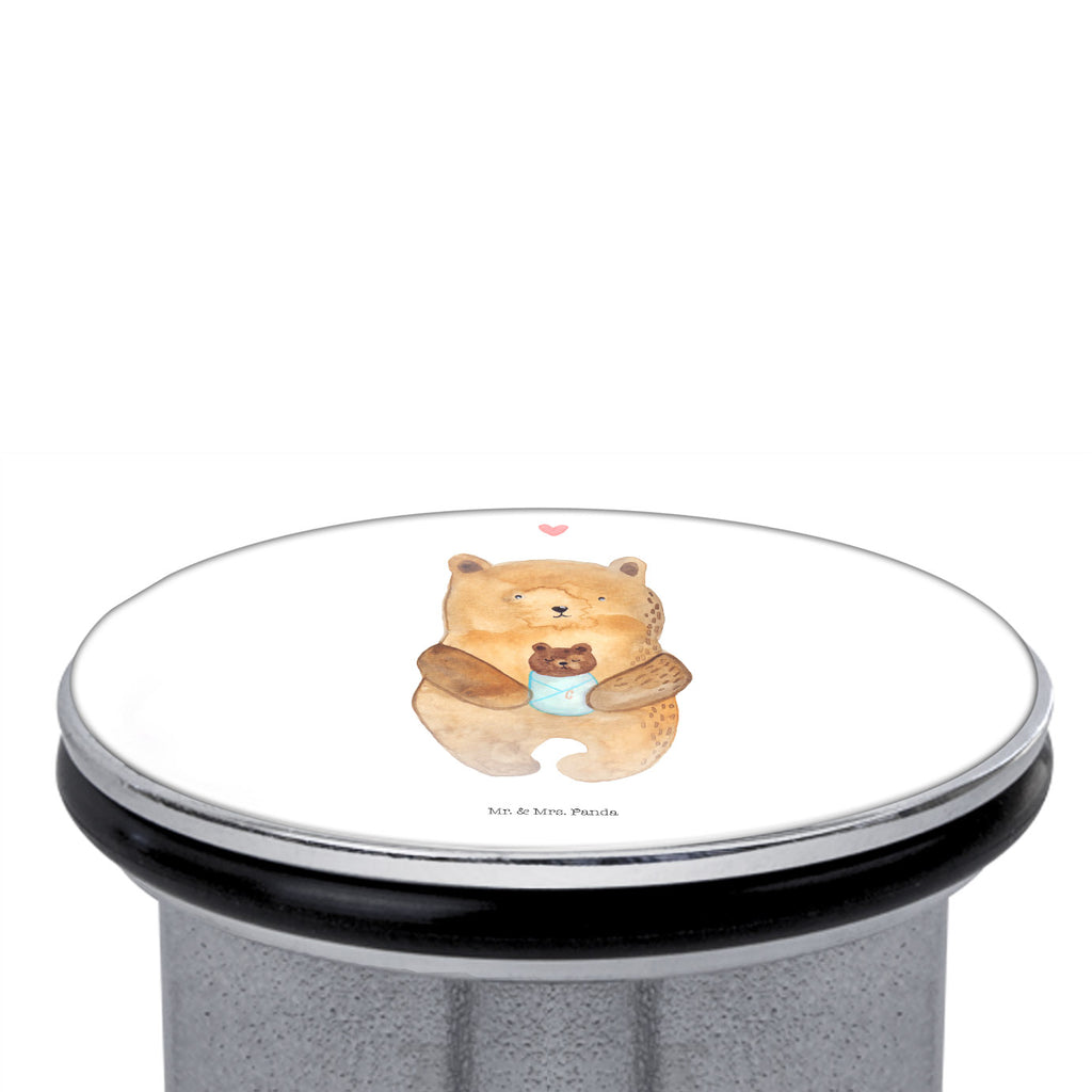 Waschbecken Stöpsel Bär mit Baby Abflussstöpsel, Stöpsel, Waschbecken, Ablaufgarnitur, Waschbecken Stopfen, Bär, Teddy, Teddybär, Eltern, Mutter, Baby, Taufe, Geburt, Nichte, Neffe, Enkel, Enkelin, Täufling, Geburtstag, Glückwunsch