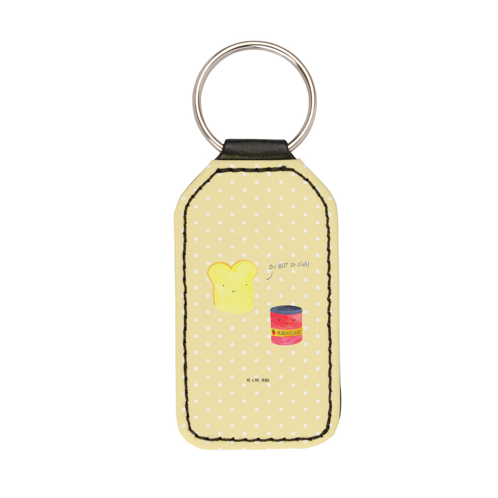 Rechteckig Schlüsselanhänger Toast & Marmelade Schlüsselanhänger, Anhänger, Taschenanhänger, Glücksbringer, Schutzengel, Tiermotive, Gute Laune, lustige Sprüche, Tiere, Toast, Marmelade, Dreamteam, süße Postkarte, süß, Küche Deko, Küche Spruch, Frühstück Einladung, Brot, Toastbrot