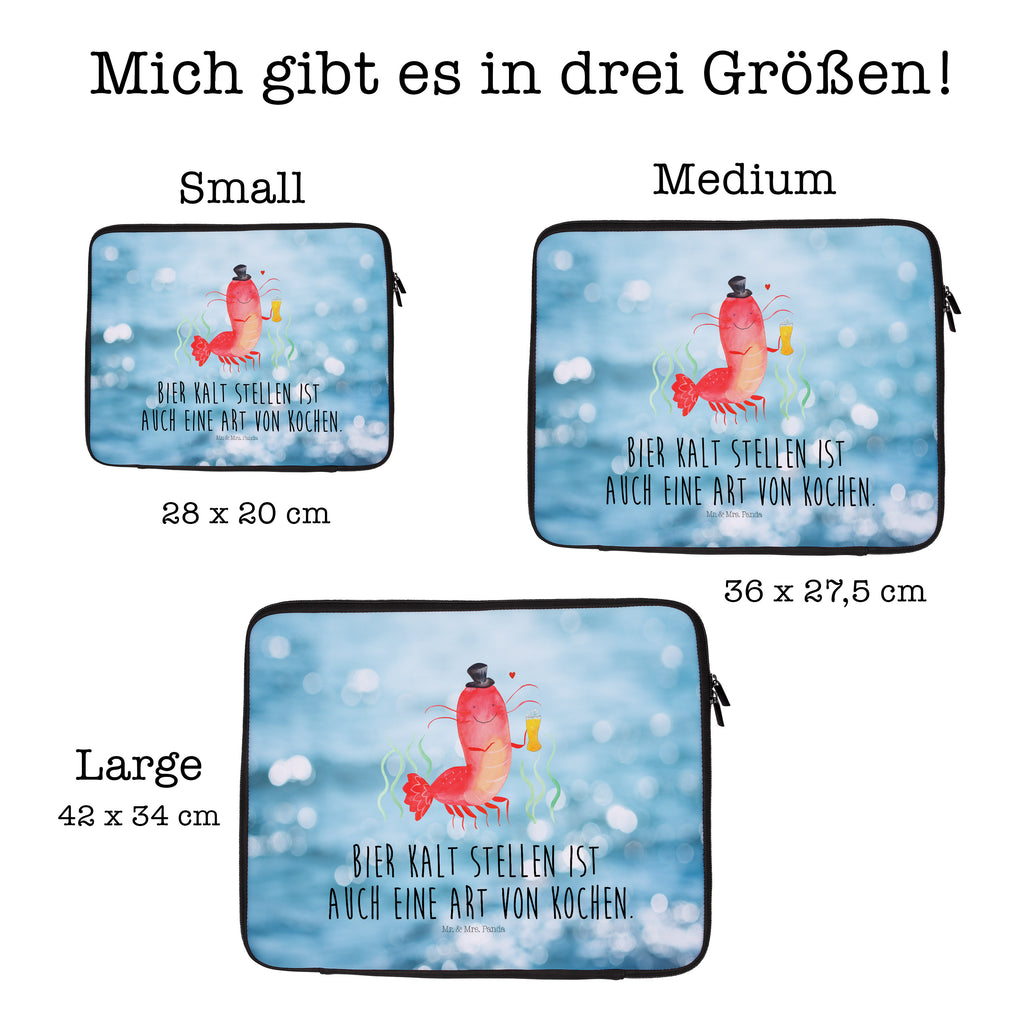 20 x 28 Notebook Tasche  Hummer mit Weizen Notebook Tasche, Laptop, Computertasche, Tasche, Meerestiere, Meer, Urlaub, Garnele, Garnelen, Bier, Kochen, Männerhaushalt, Junggeselle, Junggesellin, Bierliebhaber, Kneipe, Gasthaus, Wirtschaft