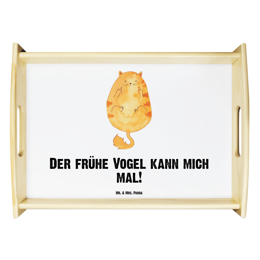 Serviertablett Katze Frühaufsteher Tablett, Holztablett, Küchentablett, Dekotablett, Frühstückstablett, Katze, Katzenmotiv, Katzenfan, Katzendeko, Katzenfreund, Katzenliebhaber, Katzenprodukte, Katzenartikel, Katzenaccessoires, Katzensouvenirs, Katzenliebhaberprodukte, Katzenmotive, Der frühe Vogel kann mich mal, Morgenmuffel, Frühaufsteher, Kaffee, Katzen, Kater, Mietze