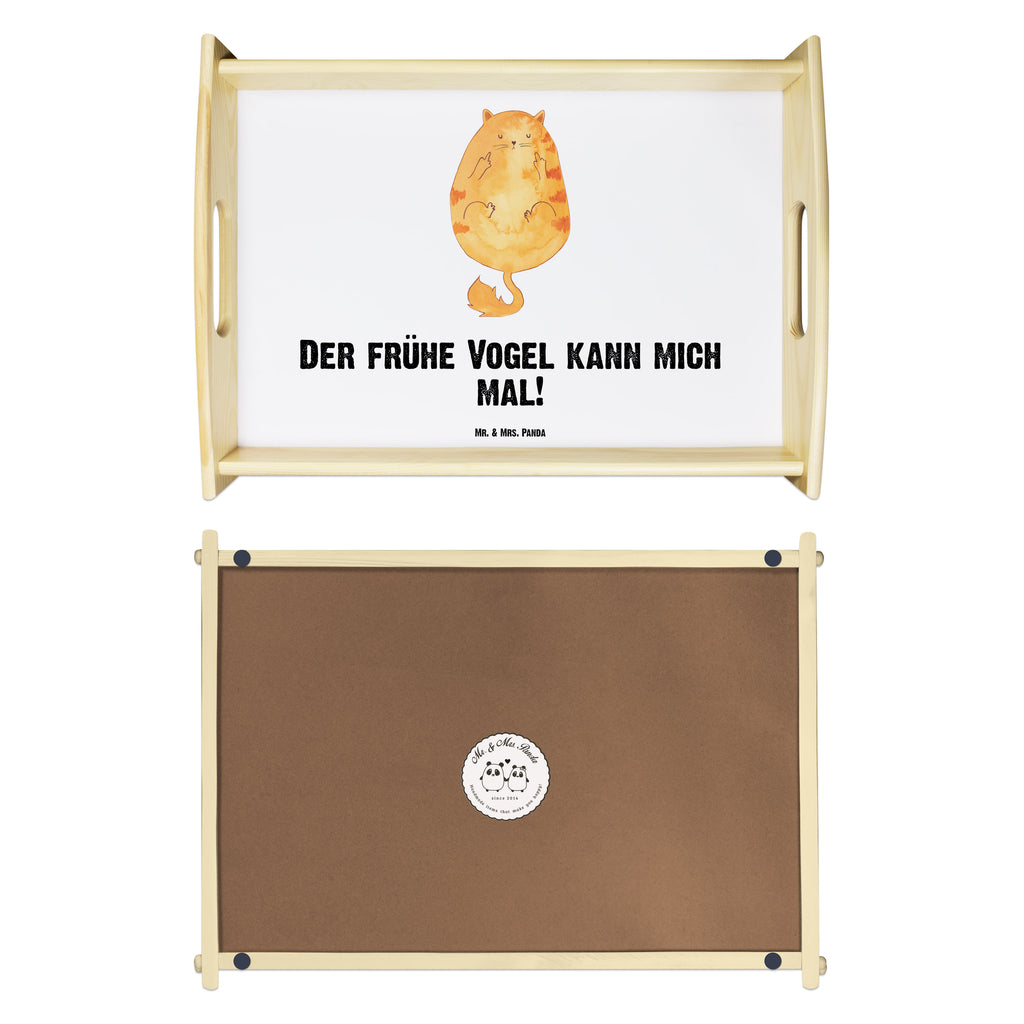 Serviertablett Katze Frühaufsteher Tablett, Holztablett, Küchentablett, Dekotablett, Frühstückstablett, Katze, Katzenmotiv, Katzenfan, Katzendeko, Katzenfreund, Katzenliebhaber, Katzenprodukte, Katzenartikel, Katzenaccessoires, Katzensouvenirs, Katzenliebhaberprodukte, Katzenmotive, Der frühe Vogel kann mich mal, Morgenmuffel, Frühaufsteher, Kaffee, Katzen, Kater, Mietze