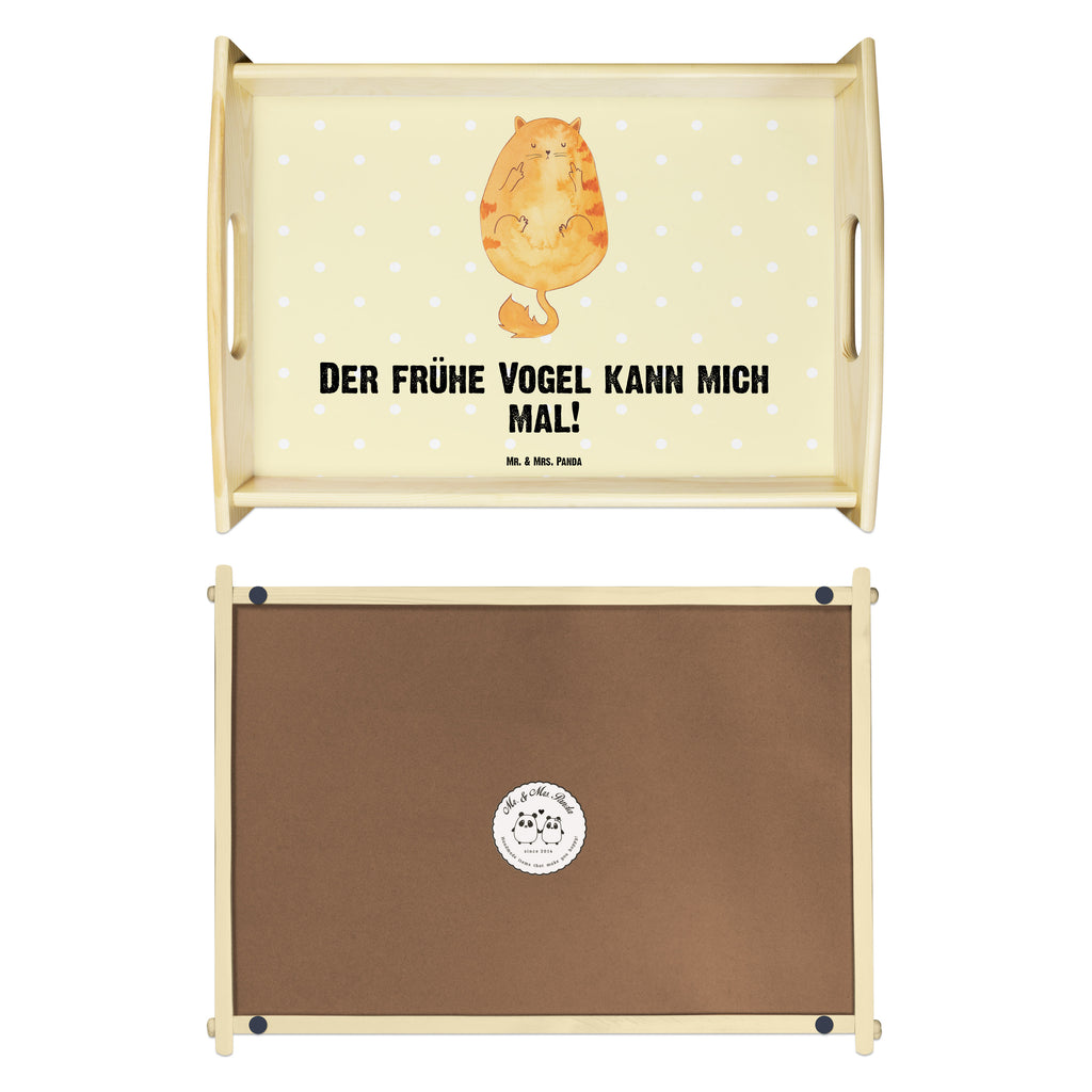 Serviertablett Katze Frühaufsteher Tablett, Holztablett, Küchentablett, Dekotablett, Frühstückstablett, Katze, Katzenmotiv, Katzenfan, Katzendeko, Katzenfreund, Katzenliebhaber, Katzenprodukte, Katzenartikel, Katzenaccessoires, Katzensouvenirs, Katzenliebhaberprodukte, Katzenmotive, Der frühe Vogel kann mich mal, Morgenmuffel, Frühaufsteher, Kaffee, Katzen, Kater, Mietze