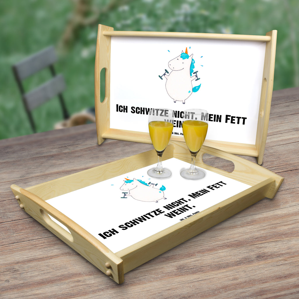 Serviertablett Einhorn Fitness Tablett, Holztablett, Küchentablett, Dekotablett, Frühstückstablett, Einhorn, Einhörner, Einhorn Deko, Pegasus, Unicorn, Gym, Fitness, Fitnessstudio, Diät, Abnehmen, Sport, Pumpen, Geräte, Sixpack