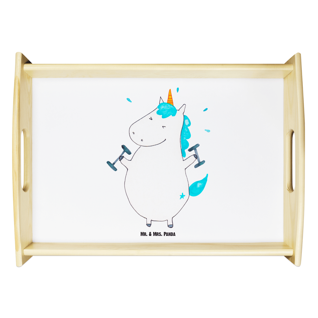 Serviertablett Einhorn Fitness Tablett, Holztablett, Küchentablett, Dekotablett, Frühstückstablett, Einhorn, Einhörner, Einhorn Deko, Pegasus, Unicorn, Gym, Fitness, Fitnessstudio, Diät, Abnehmen, Sport, Pumpen, Geräte, Sixpack