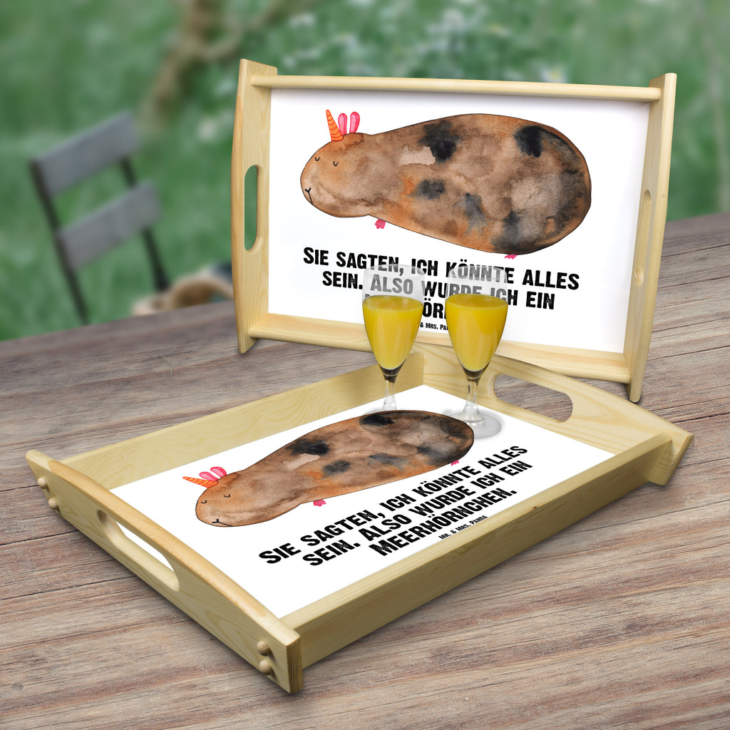 Serviertablett Meerhörnchen Tablett, Holztablett, Küchentablett, Dekotablett, Frühstückstablett, Einhorn, Einhörner, Einhorn Deko, Pegasus, Unicorn, Meerhörnchen, Meericorn, Meerschwein, Meerschweinchen
