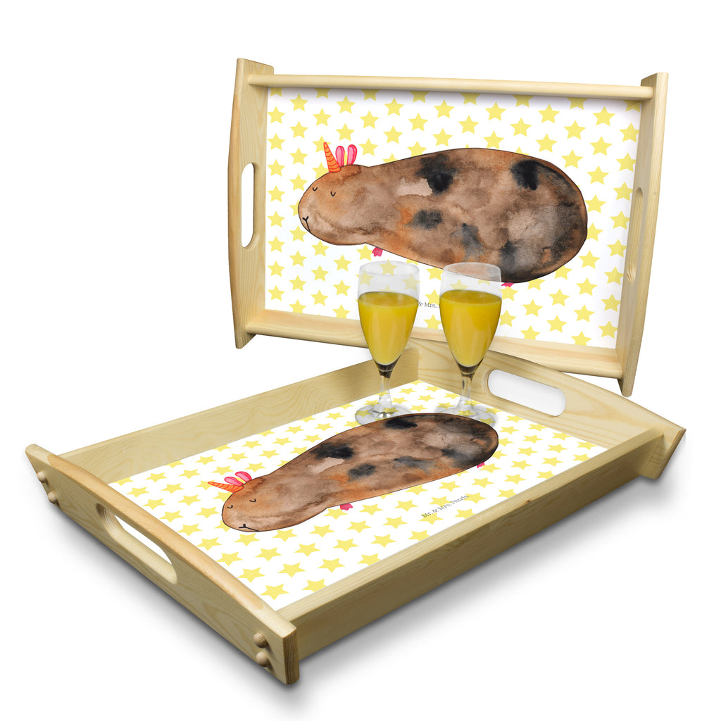 Serviertablett Meerhörnchen Tablett, Holztablett, Küchentablett, Dekotablett, Frühstückstablett, Einhorn, Einhörner, Einhorn Deko, Pegasus, Unicorn, Meerhörnchen, Meericorn, Meerschwein, Meerschweinchen