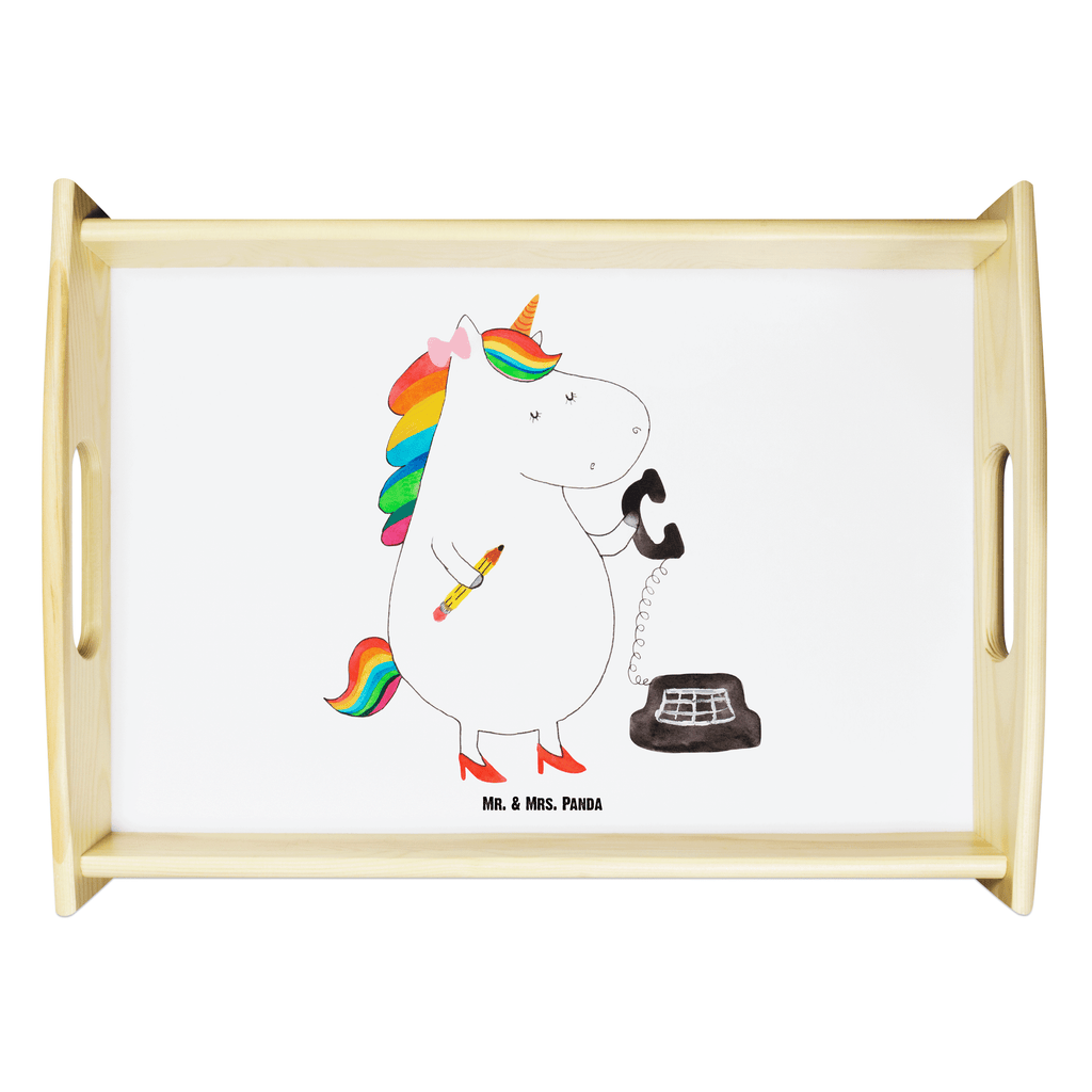 Serviertablett Einhorn Sekretärin Tablett, Holztablett, Küchentablett, Dekotablett, Frühstückstablett, Einhorn, Einhörner, Einhorn Deko, Pegasus, Unicorn, Sekretärin, Büro, Rechtsanwältin, Rechtsanwaltsgehilfin, Steuerbüro, Steuerkanzlei, Bürokraft, Bürohilfe