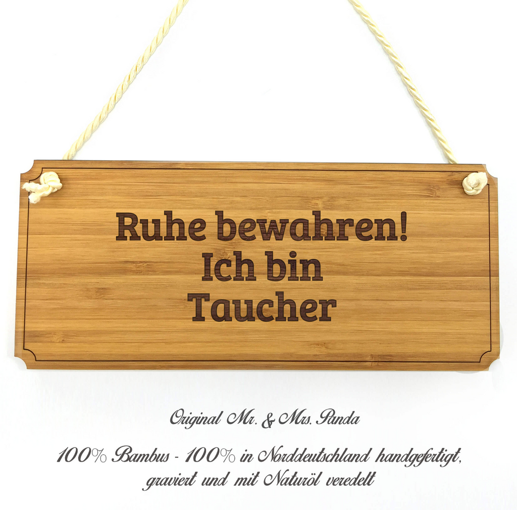 Türschild Classic Schild Taucher Dekoschild, Schild, Wanddeko, Werbeschild, Holzschild, Reklameschild, Türschild, Küchenschild, Wandschild, Holztafel, Motivschild, Spruchschild, Landhaus, Shabby, graviert